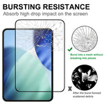 For iPhone Fold AGC Tempered Glass with Black Edge Full Glue Full Coverage Screen Protector