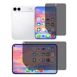For iPhone Fold Privacy Hydrogel Screen Protector 180-Degree Anti Spy Front  /  Back PET + TPU Films