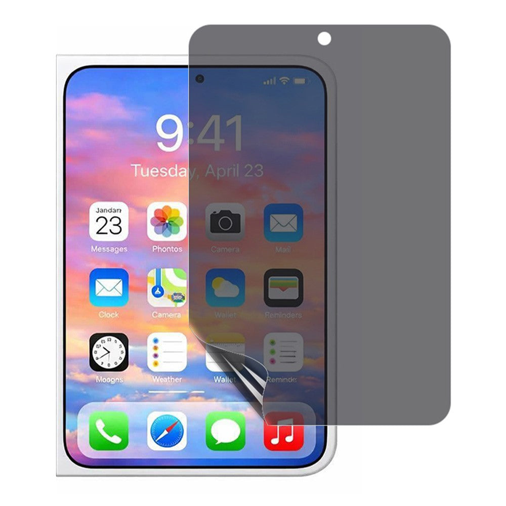 For iPhone Fold Privacy Screen Protector TPU + PET Hydrogel Outer Screen Film