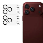 2Pcs For iPhone 18 Pro Full Coverage Camera Lens Protector Silk Printing Tempered Glass Lens Film 3D Arc Edge