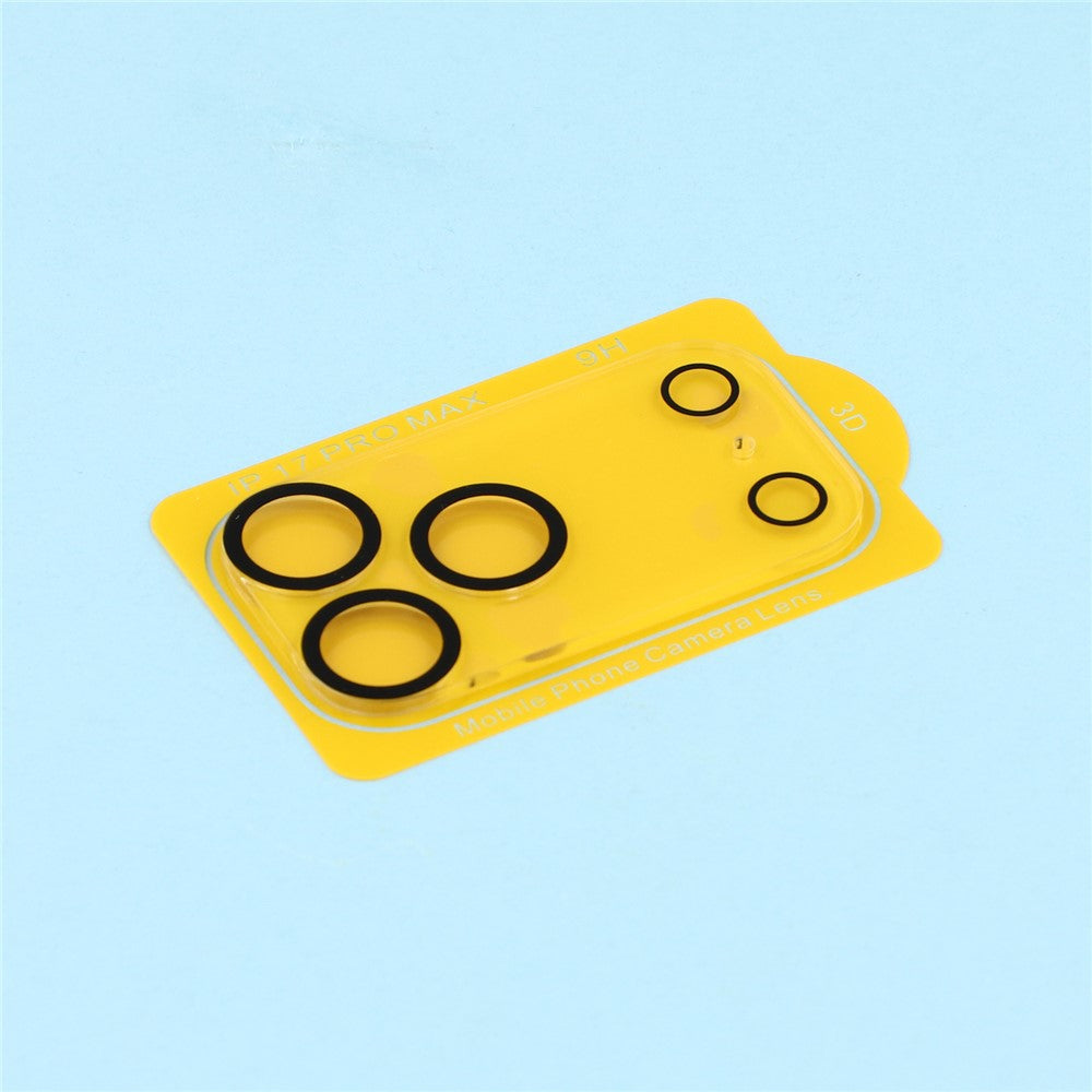 2Pcs For iPhone 18 Pro Full Coverage Camera Lens Protector Silk Printing Tempered Glass Lens Film 3D Arc Edge
