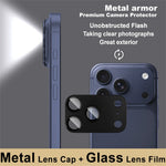 IMAK For iPhone 18 Pro Camera Lens Film Metal Lens Cap + Tempered Glass Lens Protector