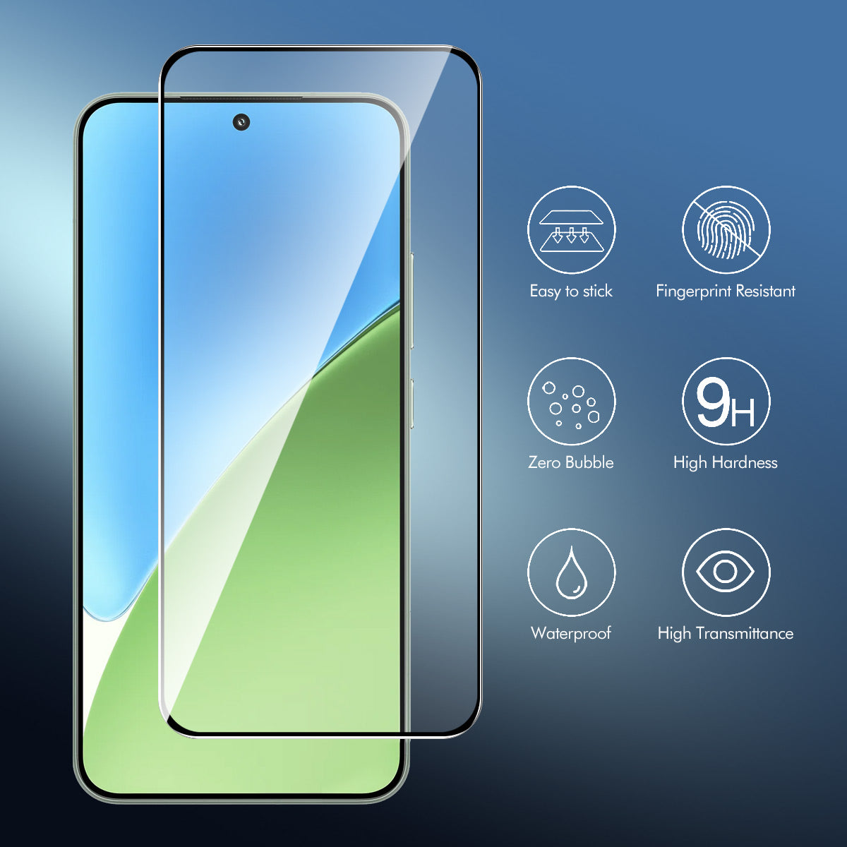 HAT PRINCE for Xiaomi Redmi 17 5G / Xiaomi Redmi 17 4G ENKAY  Screen Protector 9H Silk Printing 0.26mm Full Glue Full Coverage Tempered Glass Film