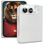 IMAK for iPhone Fold Tempered Glass Full Cover Camera Lens Protector + Acrylic Lens Cap