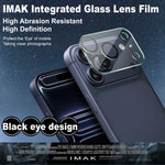 IMAK for iPhone 18 Pro Max Tempered Glass Camera Lens Protector Acrylic Lens Cap (Black Circle Design)