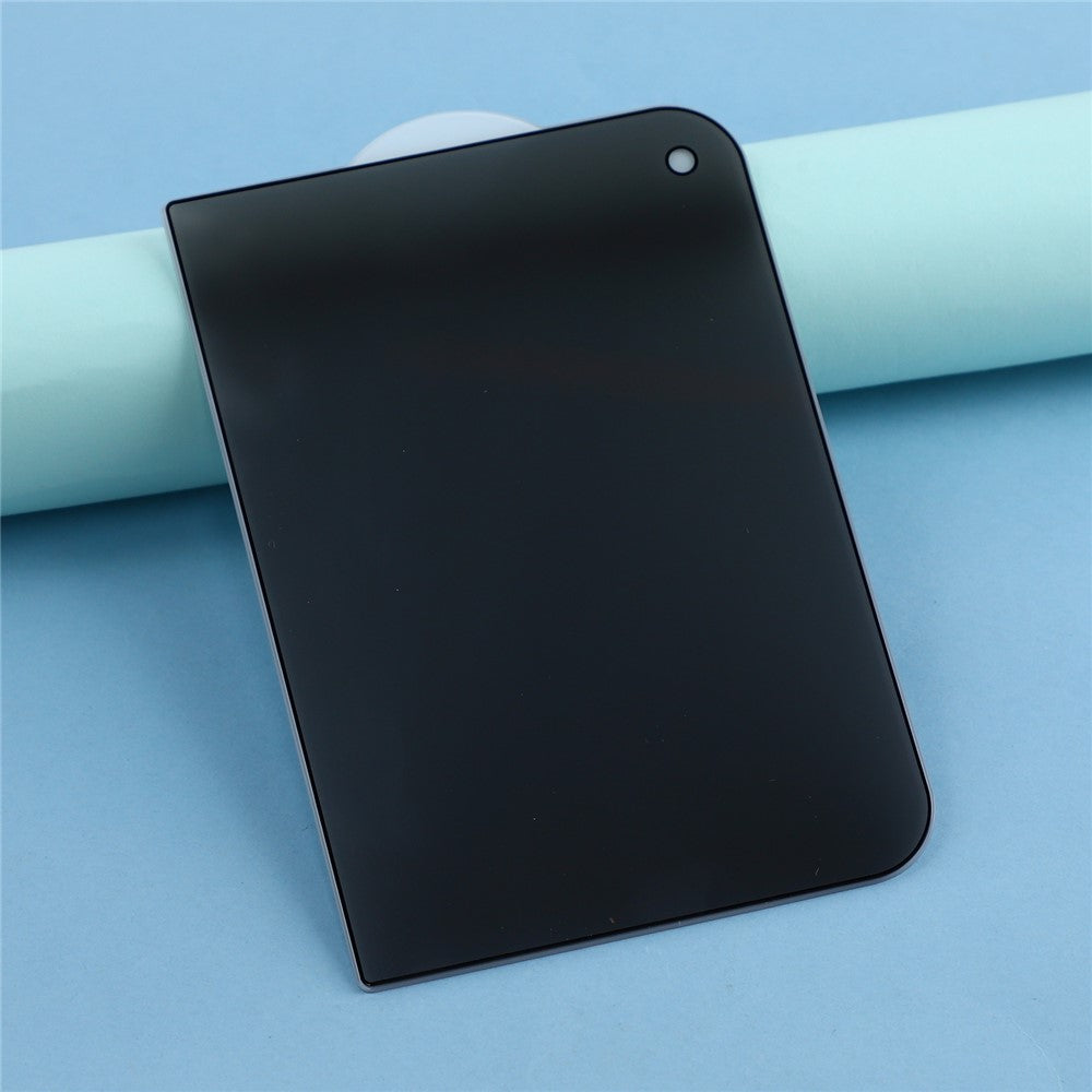 For iPhone Fold beskyttelsesglas til skærmen (privatlivsfilter) med silketryk og fuldklæbende hærdet glasfilm (udvendig skærm)