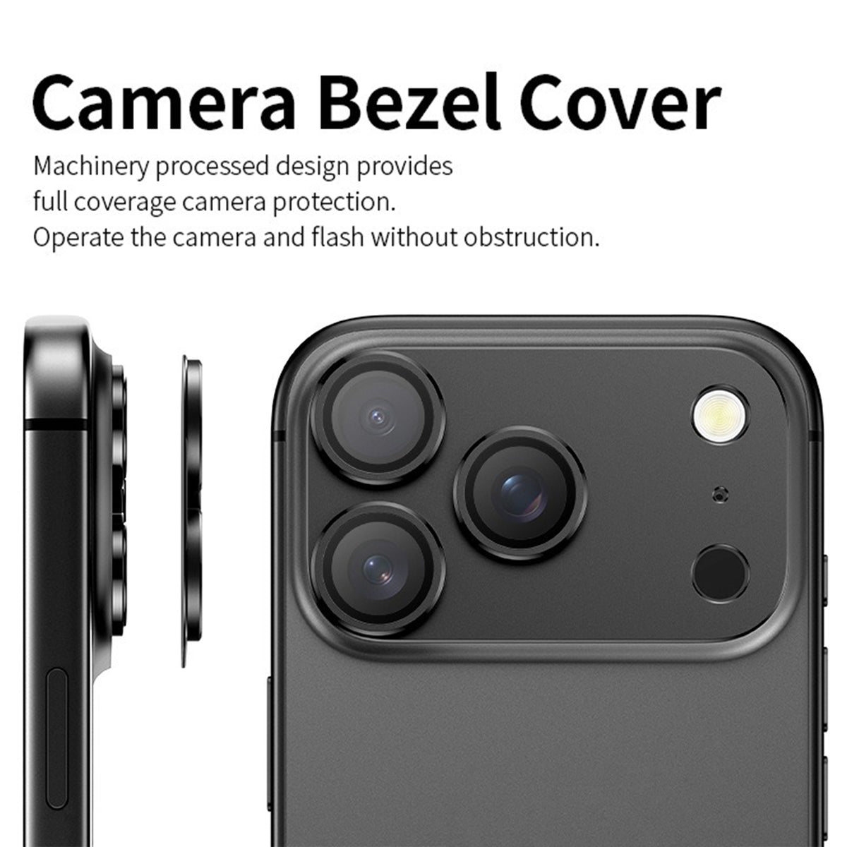 Til iPhone Air Kameralinsebeskytter Aluminiumlegering+Hærdet Glas Enkeltdesign AR+AF Anti-Reflekterende Linsefilm