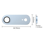 Til iPhone Air Kameralinsebeskytter Aluminiumlegering+Hærdet Glas Enkeltdesign AR+AF Anti-Reflekterende Linsefilm
