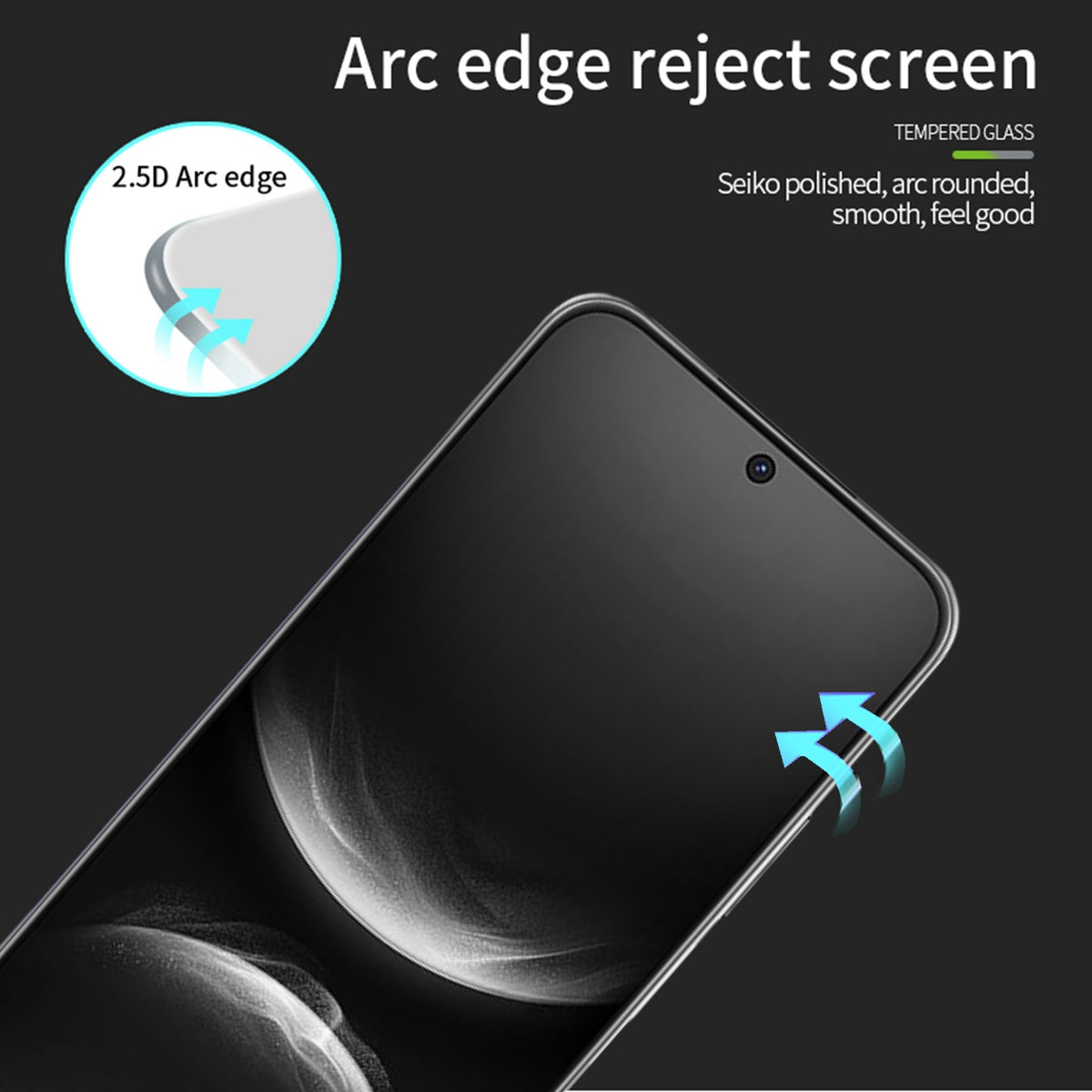 MOFI for Honor Robot Phone 5G Screen Protector 9H Full Glue Full Coverage High Aluminum-Silicon Glass Film