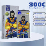 For iPhone Fold 10Pcs Full Screen Protector 300C Large Arc Anti Static Silk Printing HD Clear Tempered Glass Film