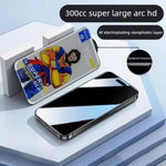 For iPhone Fold 10Pcs Full Screen Protector 300C Large Arc Anti Static Silk Printing HD Clear Tempered Glass Film