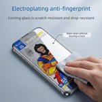 For iPhone Fold 10Pcs Full Screen Protector 300C Large Arc Anti Static Silk Printing HD Clear Tempered Glass Film