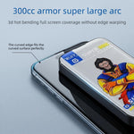 For iPhone Fold 10Pcs Full Screen Protector 300C Large Arc Anti Static Silk Printing HD Clear Tempered Glass Film