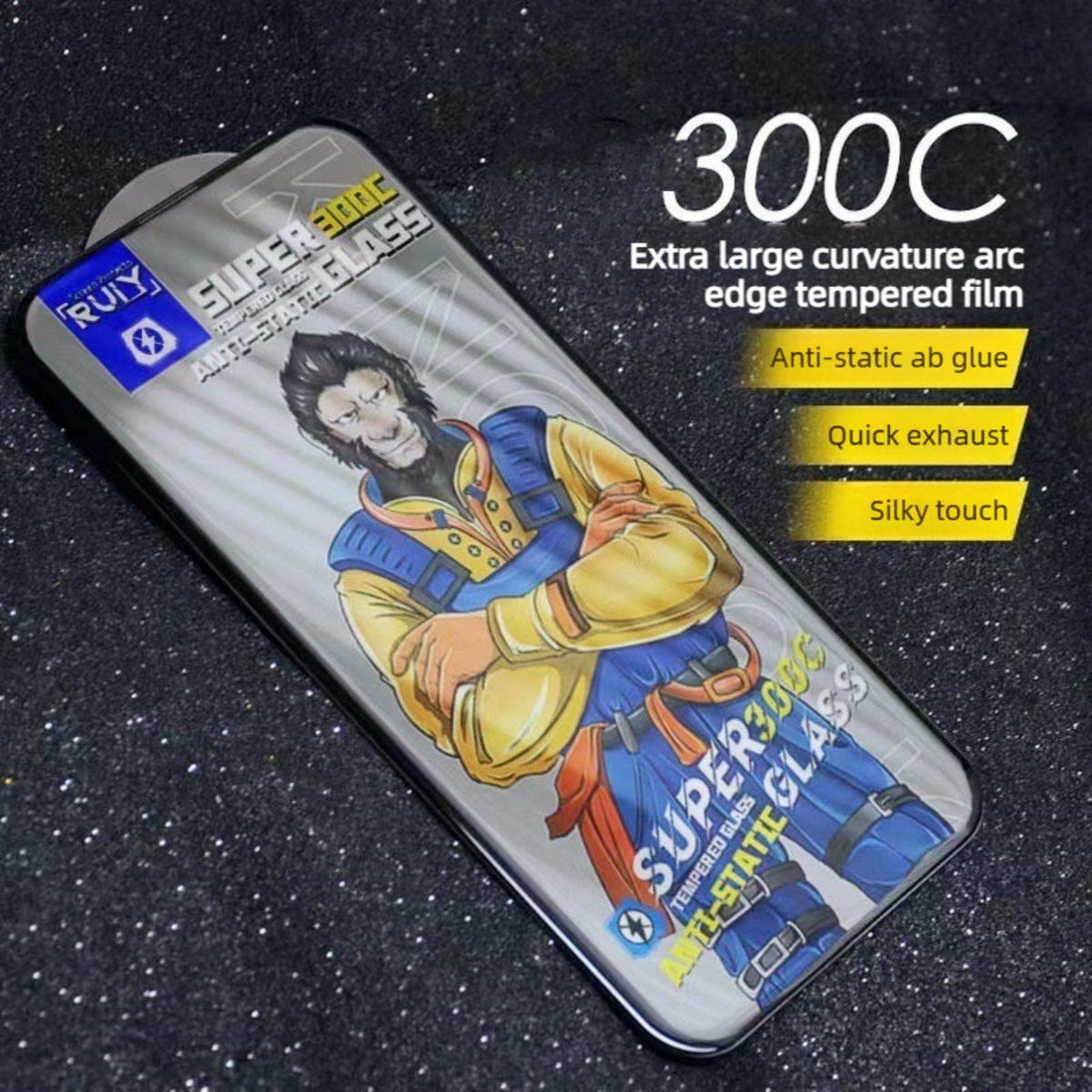 Til iPhone 18 10 stk. Anti-spion Fuld Skærmbeskytter 300C Stor Bue Anti-statisk Silketryk Hærdet Glasfilm