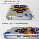 Til iPhone 18 10 stk. Anti-spion Fuld Skærmbeskytter 300C Stor Bue Anti-statisk Silketryk Hærdet Glasfilm