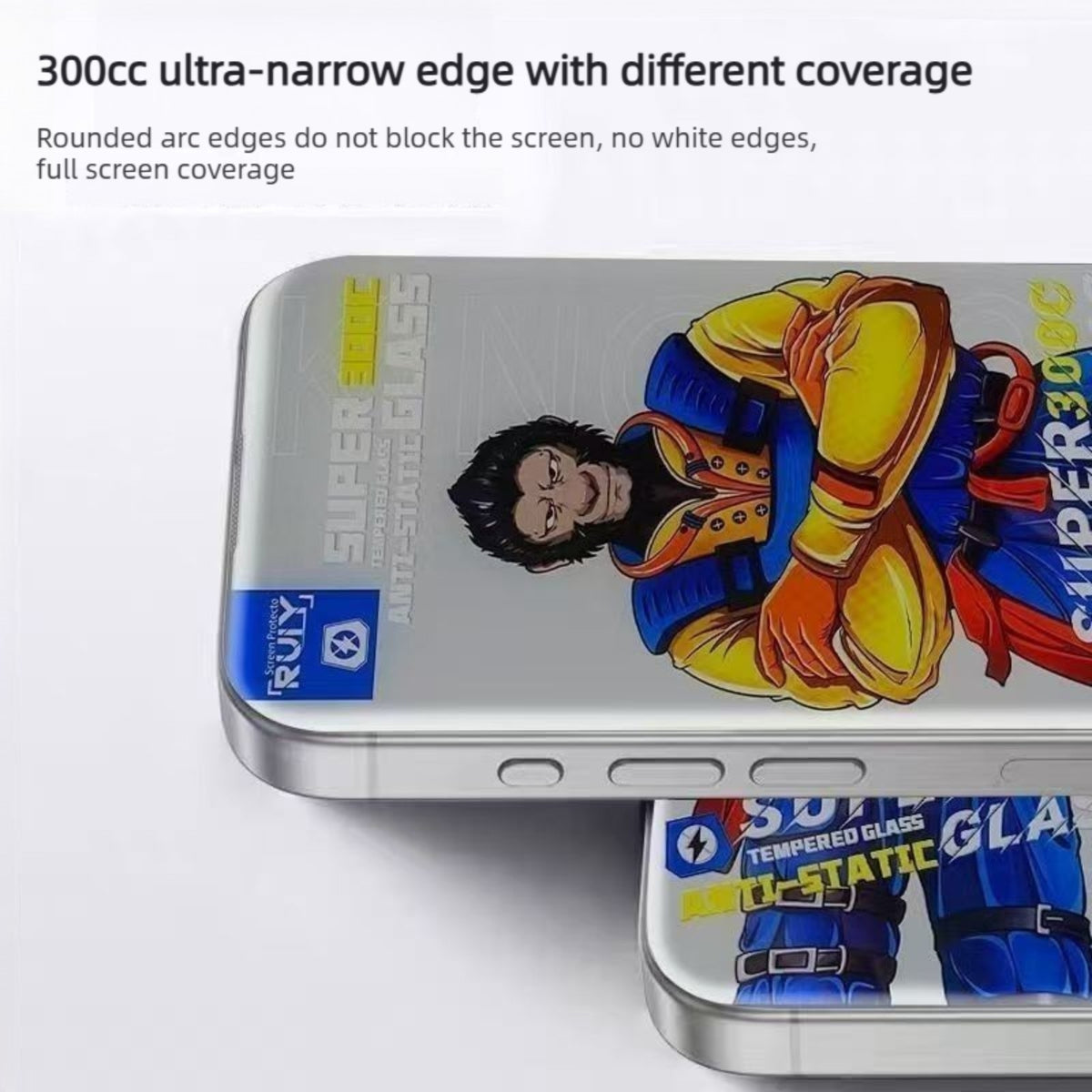 Til iPhone 18 10 stk. Anti-spion Fuld Skærmbeskytter 300C Stor Bue Anti-statisk Silketryk Hærdet Glasfilm