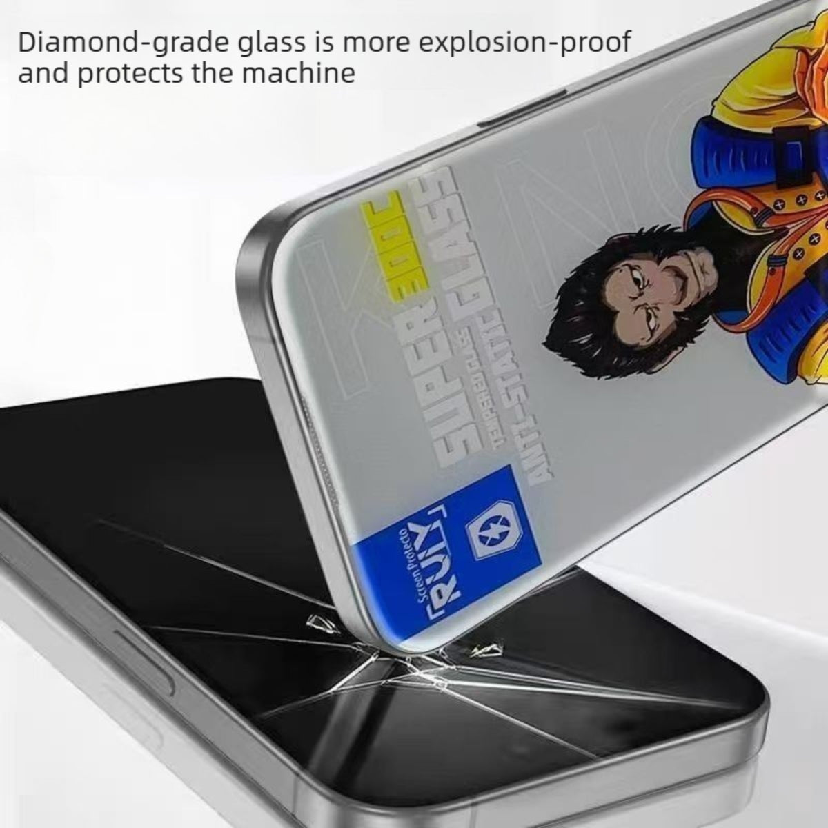 Til iPhone 18 10 stk. Anti-spion Fuld Skærmbeskytter 300C Stor Bue Anti-statisk Silketryk Hærdet Glasfilm