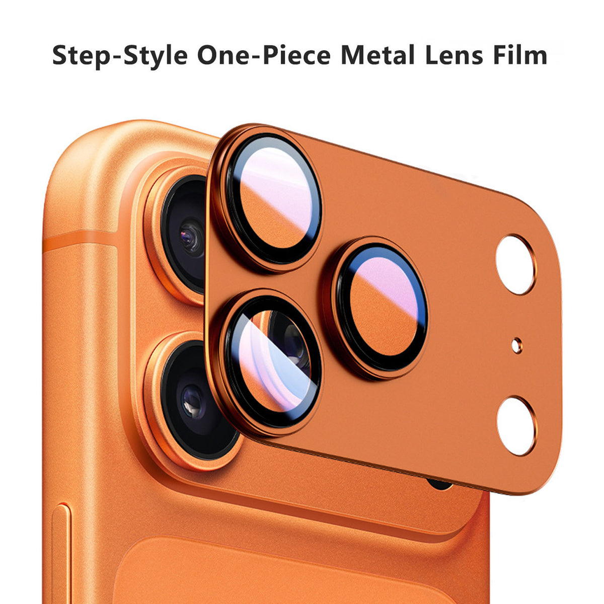 For iPhone Air Camera Lens Protector Step-Style Aluminum Alloy+Tempered Glass AR+AF Anti-Reflective Lens Film, Case Friendly