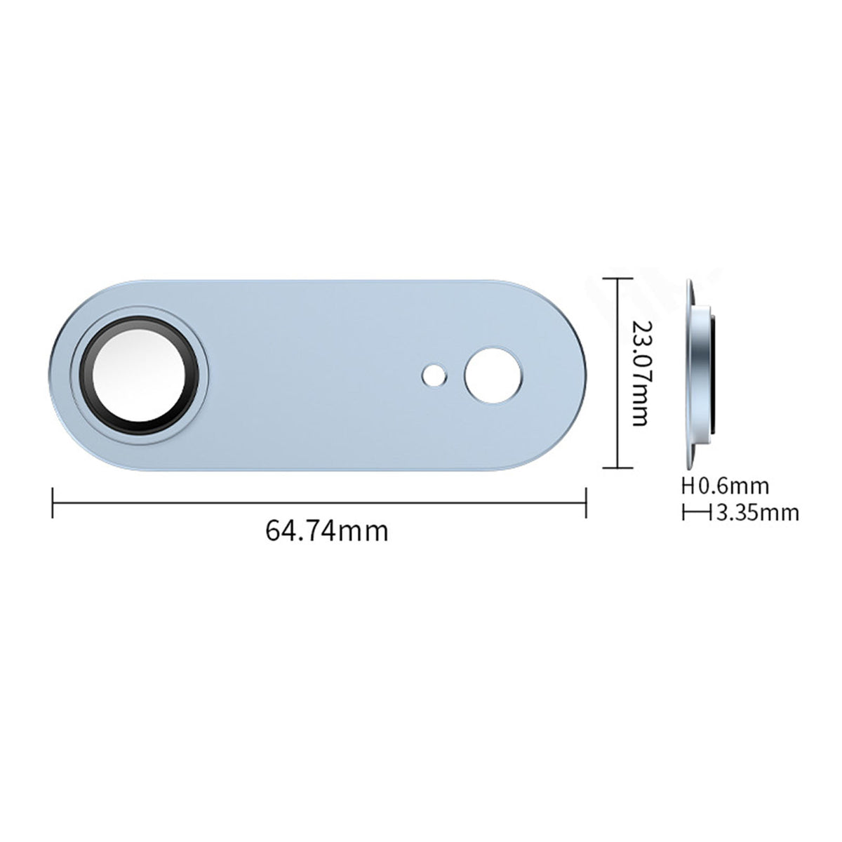 For iPhone Air Camera Lens Protector Step-Style Aluminum Alloy+Tempered Glass AR+AF Anti-Reflective Lens Film, Case Friendly
