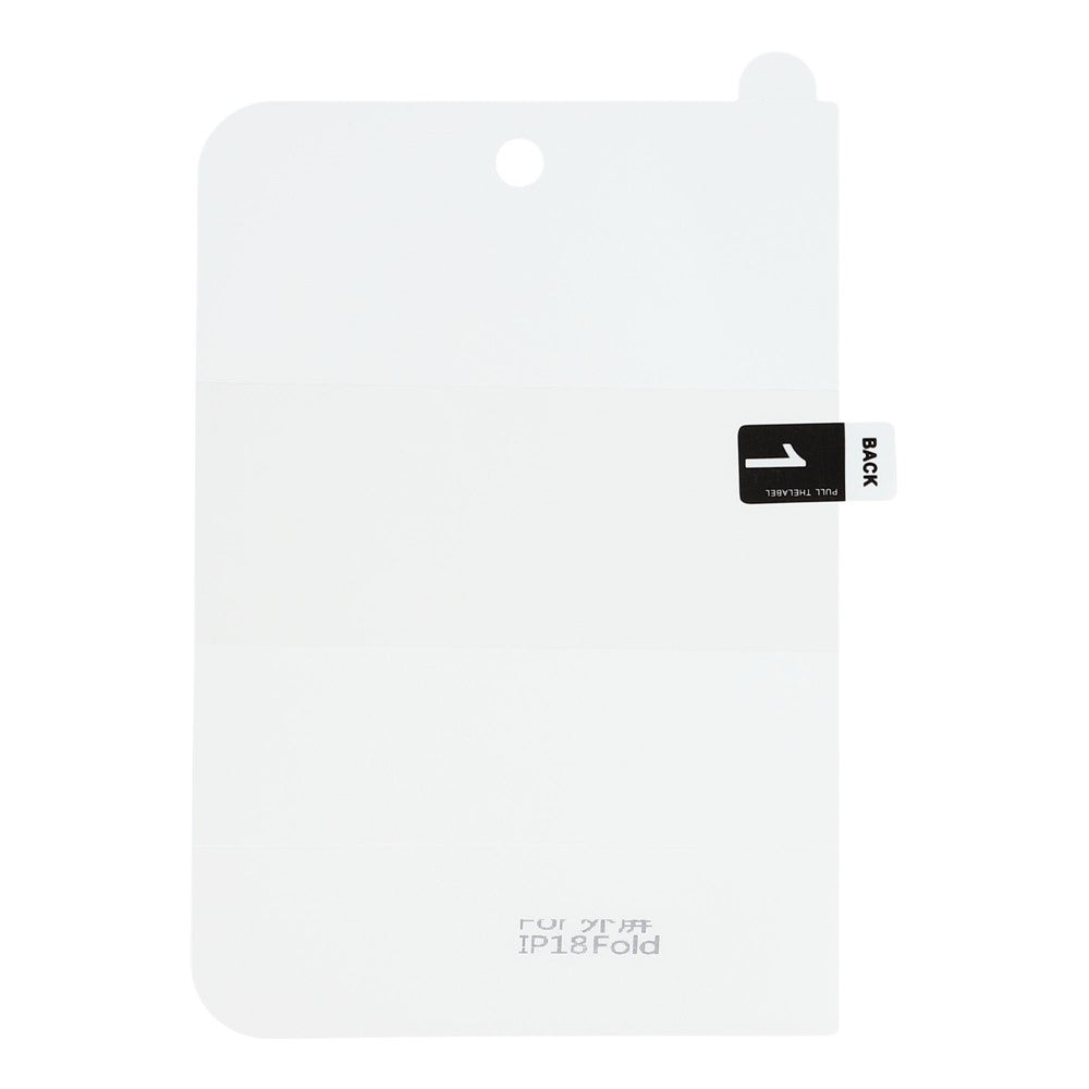 For iPhone Fold Screen Protector Outer Display Soft TPU + PET Transparent Hydrogel Film