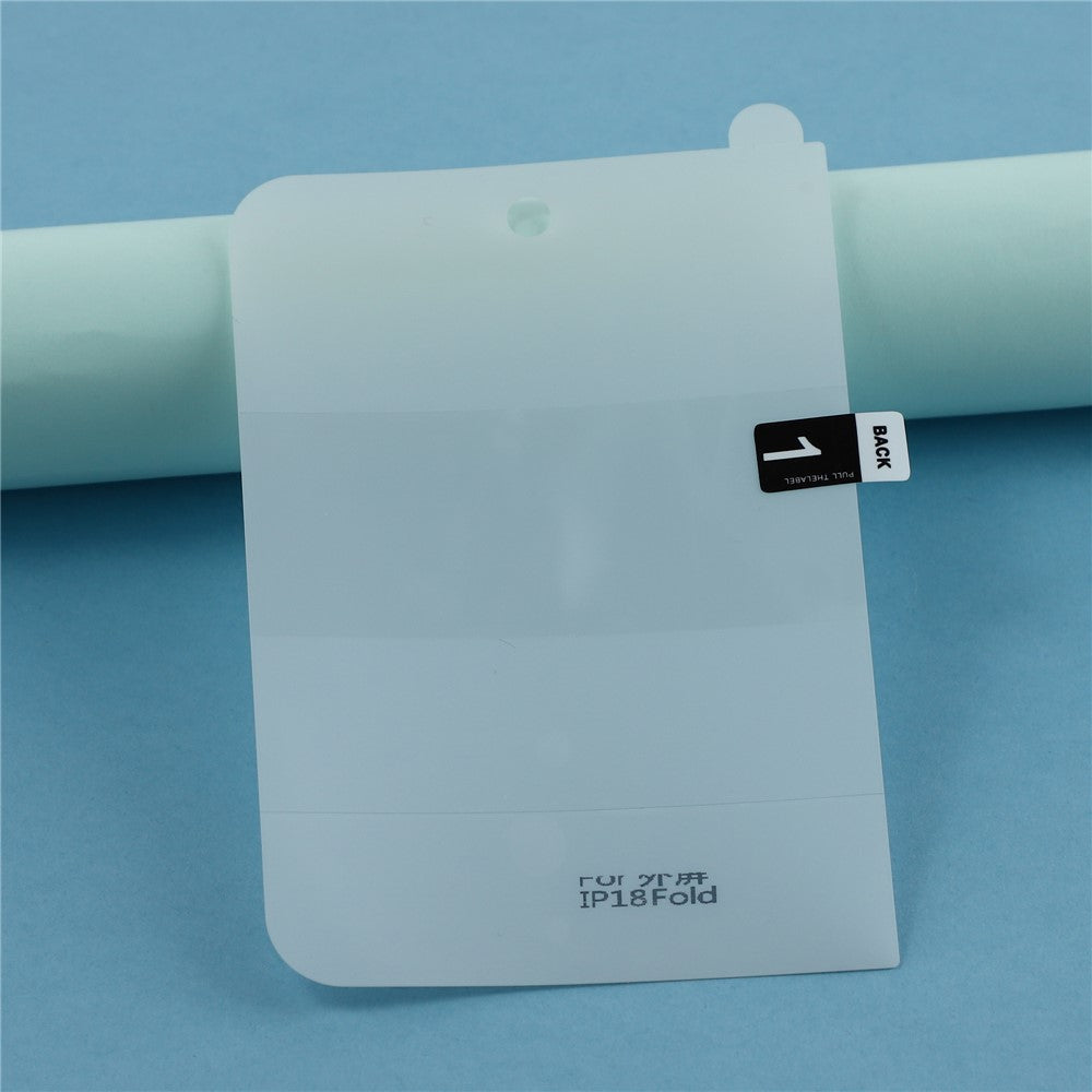 For iPhone Fold Screen Protector Outer Display Soft TPU + PET Transparent Hydrogel Film