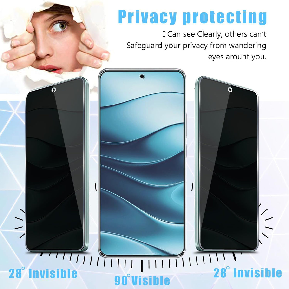 For Xiaomi Redmi Note 17 Pro Max 5G / Note 17 Pro+ 5G Anti Spy Privacy Full Screen Protector Black Edge High Aluminium-silicon Glass Film