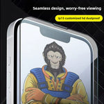 For iPhone Fold 10Pcs Full Screen Protector 3D Arc 120C Anti-Static Silk Printing High Aluminium-silicon Glass Film