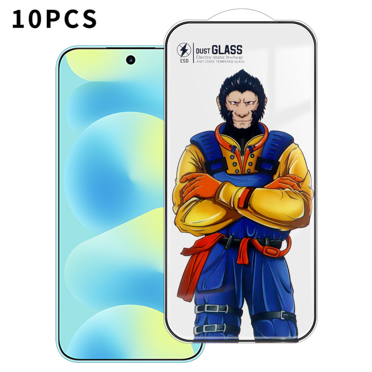 Huawei Nova 16 5G 10 st. helskärmsskydd 3D Arc 120C antistatiskt silkestryck hög aluminium-kiselglasfilm