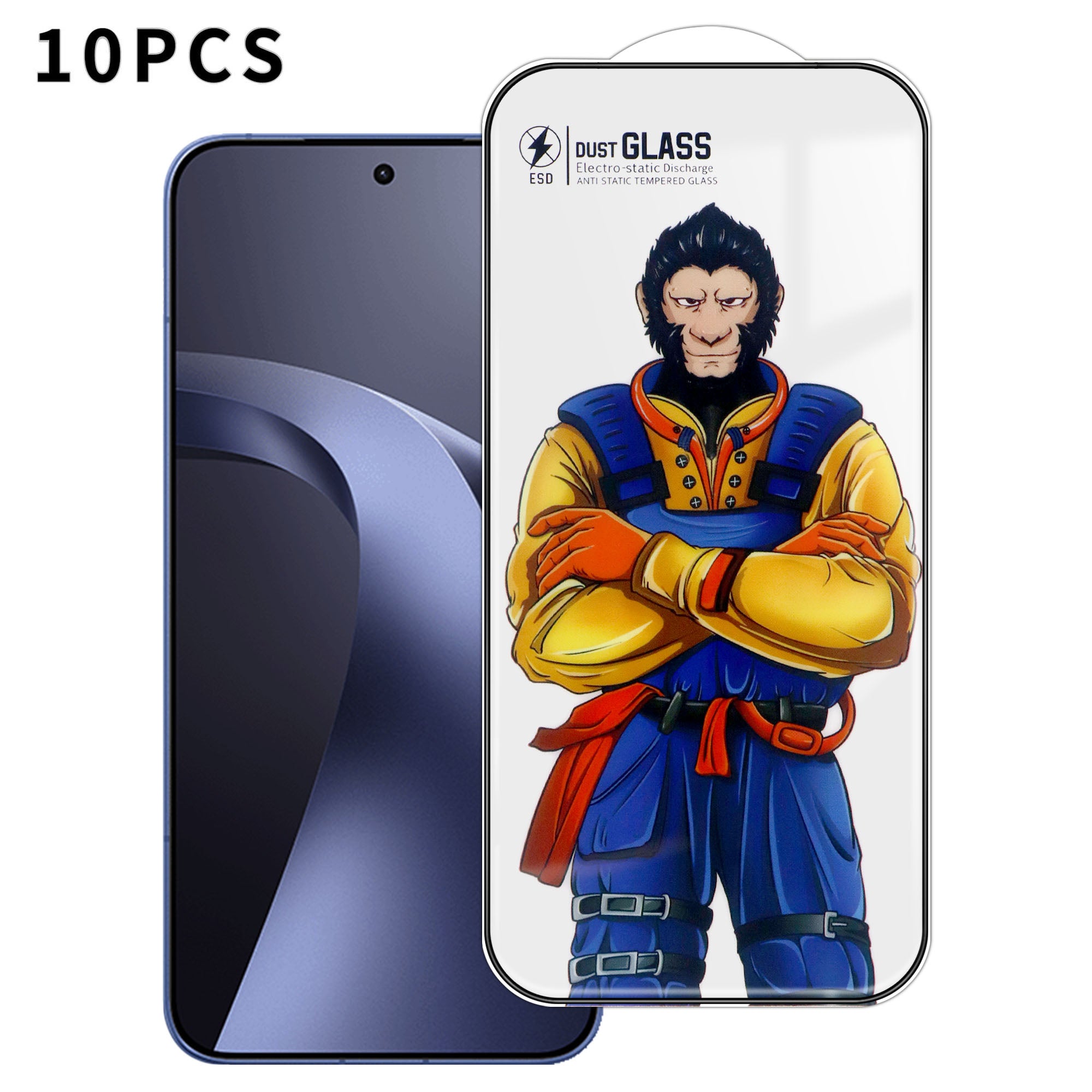 For Xiaomi 17T 10Pcs Full Screen Protector 3D Arc 120C Anti-Static Silk Printing High Aluminium-silicon Glass Film