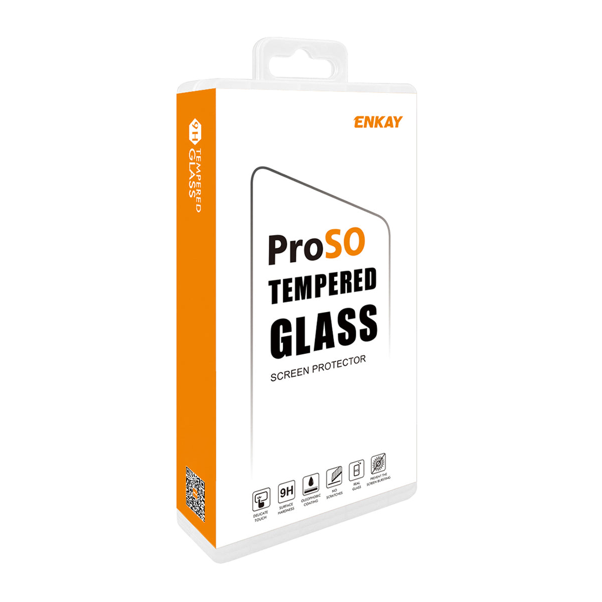 HAT PRINCE for iPhone Fold ENKAY  10Pcs Screen Protector Thick Adhesive 9H Arc Edges High Aluminium-Silicon Glass Film