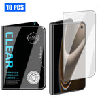 For iPhone Fold 10Pcs Screen Protector AR Anti-Reflection High Aluminium-silicon Glass Silk Printing Clear Film