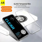 For iPhone Fold 10Pcs Screen Protector AR Anti-Reflection High Aluminium-silicon Glass Silk Printing Clear Film