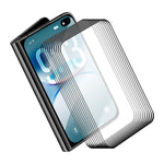 HAT PRINCE for iPhone Fold ENKAY 10Pcs Screen Protector Thick Adhesive 0.26mm 2.5D High Aluminum-Silicon Glass Film