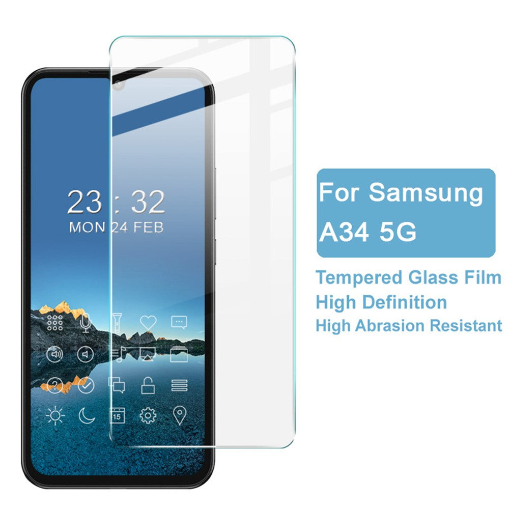 IMAK H Series for Samsung Galaxy A34 5G Ultra Clear Anti-explosion Tempered Glass Film Phone Screen Protector