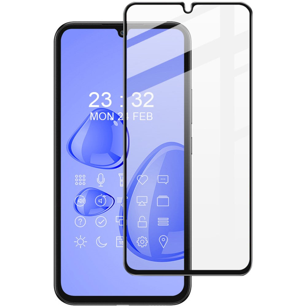 IMAK Pro+ Series til Samsung Galaxy A34 5G Fuld Dækkende Skærmbeskytter Følsom Berøring Ultra Klar Hærdet Glas Film