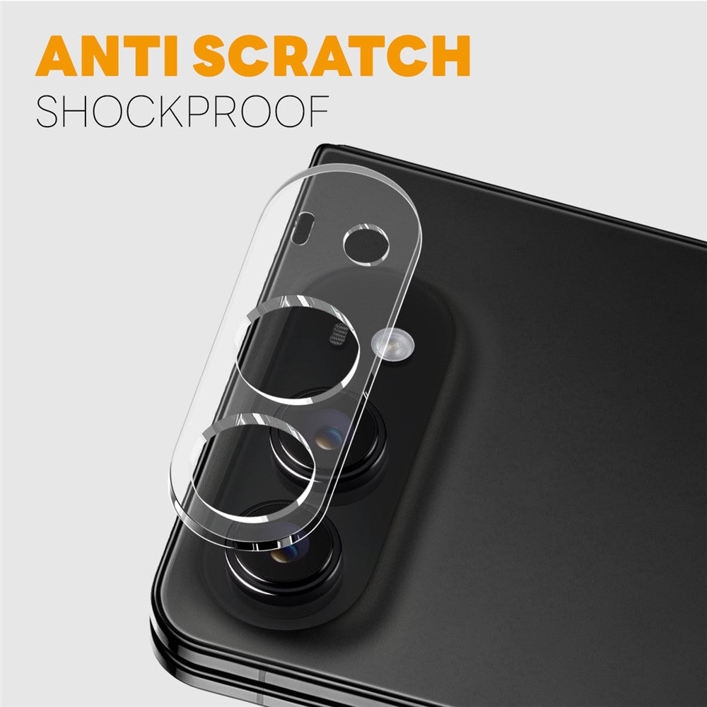 NORTHJO 2Pcs For iPhone Fold Tempered Glass Camera Lens Protector Clear 3D Integrated Full Coverage