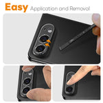 NORTHJO 2Pcs For iPhone Fold Tempered Glass Camera Lens Protector Clear 3D Integrated Full Coverage