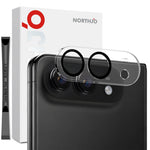 NORTHJO For iPhone Fold Silk Printing Camera Lens Protector Tempered Glass HD Clear 3D Full Coverage