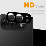 NORTHJO 2Pcs For iPhone Fold Full Coverage Camera Lens Protector Silk Printing 3D Clear Tempered Glass Lens Film