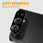 NORTHJO 2Pcs For iPhone Fold Full Coverage Camera Lens Protector Silk Printing 3D Clear Tempered Glass Lens Film