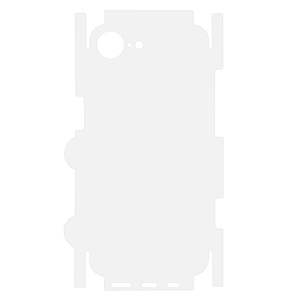 For iPhone 16th Back Protector Covered Side Edge Anti-scratch PET Phone Back Cover Film