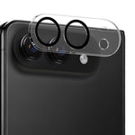 HAT PRINCE for iPhone Fold Camera Lens Protector ENKAY Tempered Glass Lens Film with Black Ring