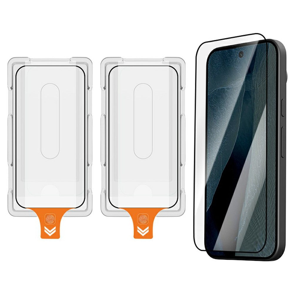 LEREACH 2Pcs For Google Pixel 11 Pro / 11 / 10 Pro / 10 / 9 Pro / 9 Tempered Glass Full Screen Protector Anti-Fingerprint Film with Dust-Free Installation Tool