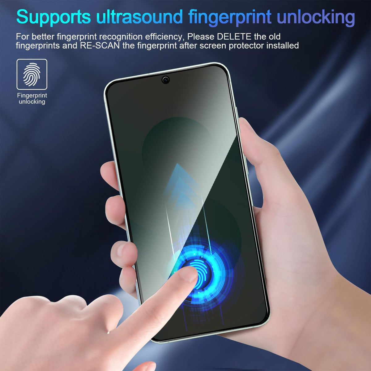 For Samsung Galaxy S26 FE / S25 FE Anti Spy Privacy Full Screen Protector Black Edge High Aluminium-silicon Glass Film
