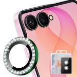 HAT PRINCE for Samsung Galaxy Z Flip8 Camera Lens Protector ENKAY  Rhinestone Decor Rear Lens Film