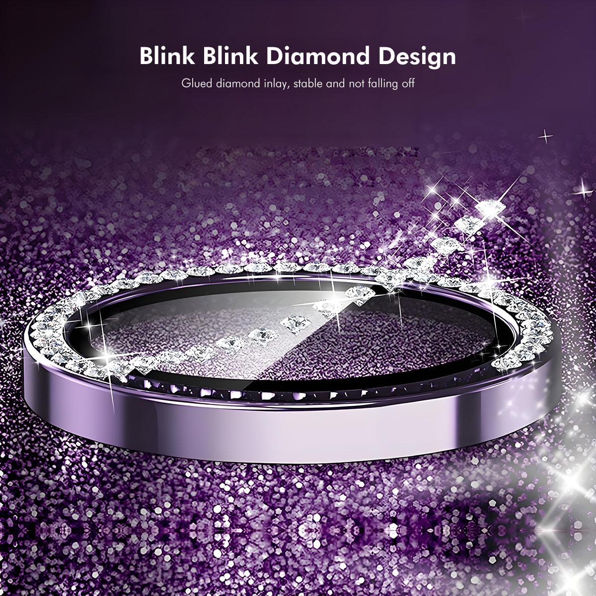 HAT PRINCE for Samsung Galaxy Z Flip8 Camera Lens Protector ENKAY  Rhinestone Decor Rear Lens Film