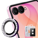 HAT PRINCE for Samsung Galaxy Z Flip8 Camera Lens Protector ENKAY  Rhinestone Decor Rear Lens Film