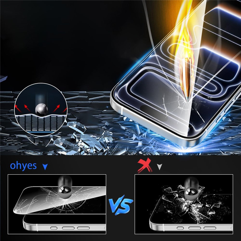 Tempered Glass Screen Protector for iPhone 17e / 16e / 14 / 13 Pro / 13 , Dust-Free Installation Anti-Scratch Full Coverage Clear Film