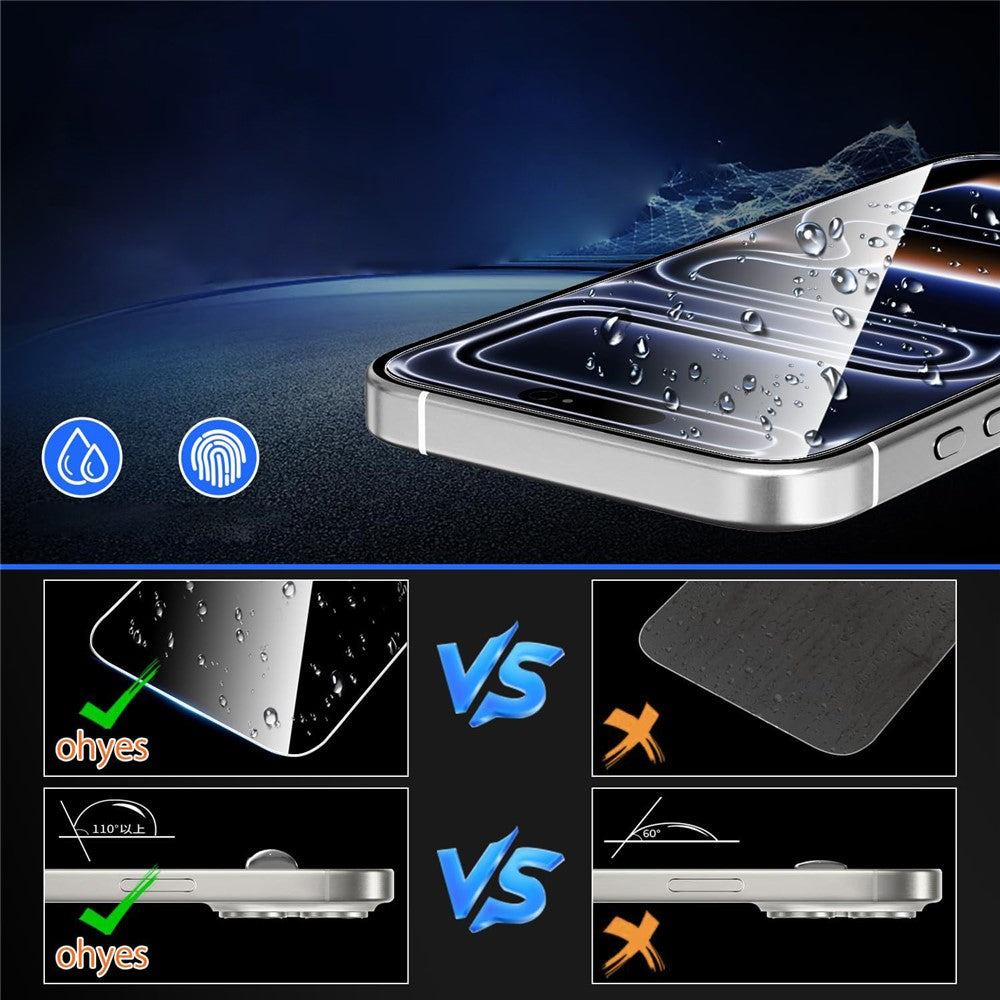 Tempered Glass Screen Protector for iPhone 17e / 16e / 14 / 13 Pro / 13 , Dust-Free Installation Anti-Scratch Full Coverage Clear Film