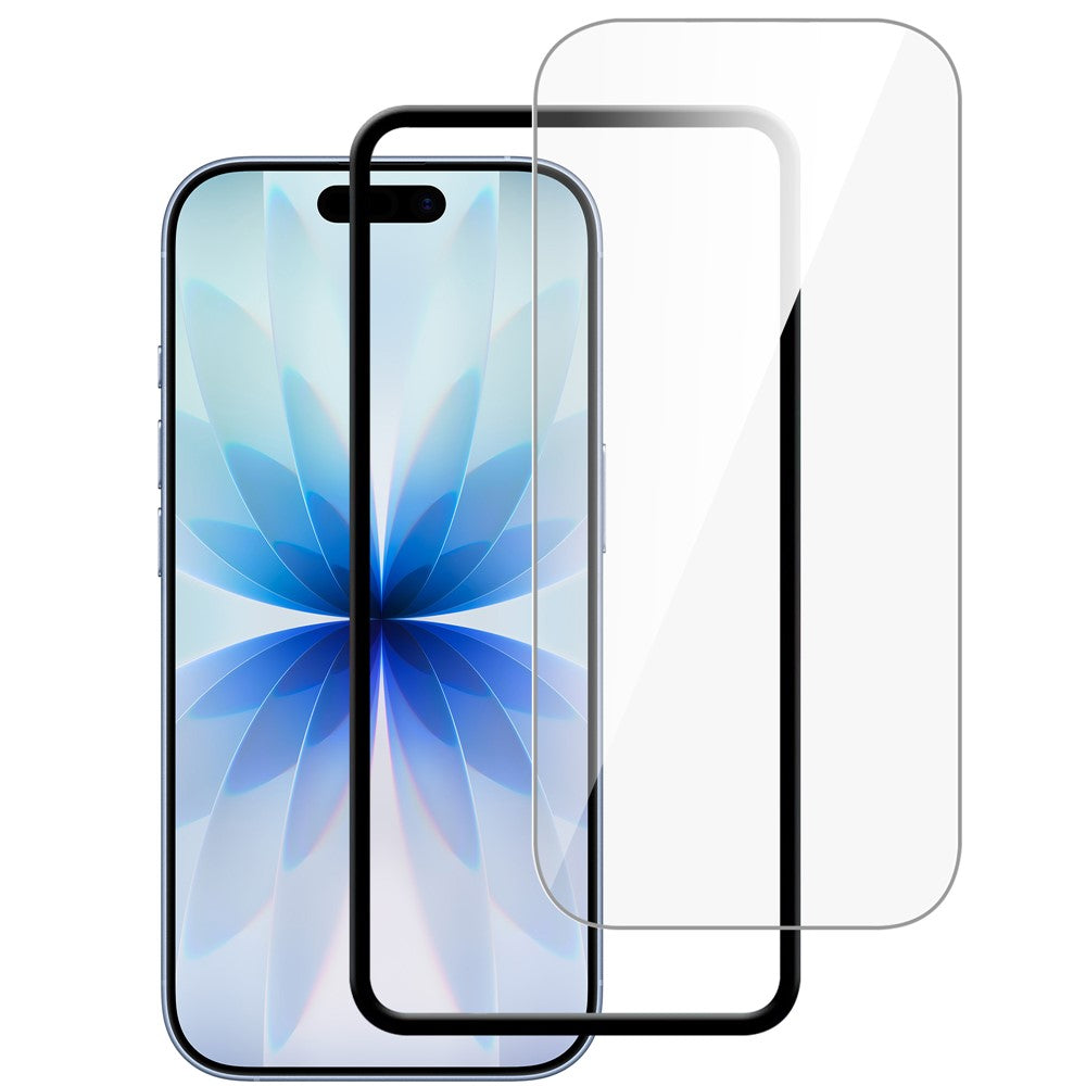 For iPhone 17 Full Screen Protector HD Clear High Aluminium-silicon Glass 9H Hardness Film with Positioning Film
